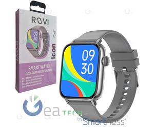 ROVI SMARTWATCH ICON TS38 OROLOGIO MULTIFUNZIONE SCHERMO 1,83" SILVER