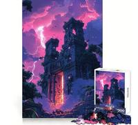 Rovine antiche al tramonto Puzzle da 1000 pezzi Abilità logica Tempo libero consapevole Assemblaggio preciso Regalo premuroso (50x75cm)