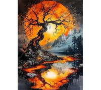 Rovine del lago dell'albero Puzzle 2000 Pezzi 100x70 cm Puzzle Fai da te,Intrattenimento Creativo - Puzzle Per Adulti E Tutta La Famiglie