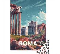 Rovine Romane Antiche Puzzle 1000 Pezzi Carta Puzzle per Adulti Paesaggio Storico Classico Rilassante Famiglia Arredo Regalo 38x26cm/1000pcs