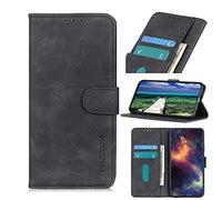 ROVLAK Custodia Compatibile con OPPO A55s 5G Case Portafoglio Flip Cover con Slot Schede Magnetico Antiurto Custodia Pelle PU+Interna Case Silicone TPU Carassa per OPPO A55s 5G,Nero