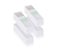 ROW&LINE® - Set organizer - 11 scomparti extra alti per vestitini, calzini e pannolini per neonati - Sistema di organizzazione per fasciatoio - per fasciatoio e cassetto - bianco - Taglia: 4x XS