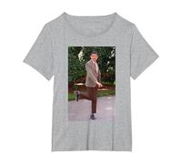 Rowan Atkinson Mr Bean The Ultimate Disaster Movie Foto Maglietta, Donna Plus-Size, Grigio Melange, 5X