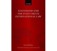 Rowan Nicholson Statehood and the State-Like in International (Copertina rigida)
