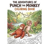 Rowan Rivers The Adventures of Punch the Monkey Coloring Book for Ad (Tascabile)