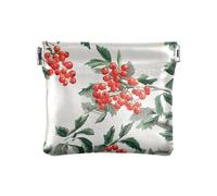 Rowanberry - Portamonete da donna in pelle color argento, con frutti, unico, per uomo e donna, da viaggio, Rowanberry Frutta Argento, 4.33"(L) x 3.74"(W) x 0.39"(H), classico