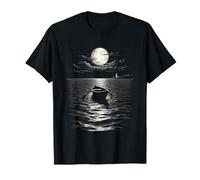 Rowboat Adrift by Moonlight Ocean abbigliamento Maglietta