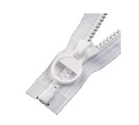 ROWCES 60-300cm 8# Cerniere in Resina Cerniera Lunga Aperta per Piumino Cappotto Tenda Cerniera Riparazione Accessori per Cucire su Misura, Bianco, 300cm