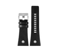ROWCES Cinturini per orologi da uomo di grandi dimensioni 24mm 26mm 28mm 30mm 32mm Cinturino per orologio in pelle nero/marrone, 28mm