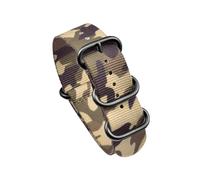 ROWCES Cinturino per orologio in nylon 20mm 22mm Cinturino per orologio militare mimetico da uomo con fibbia ad anello in acciaio inossidabile, 22mm
