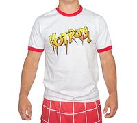 Rowdy Roddy Piper Hot Rod Wrestling White Adult T-shirt Tee, Large