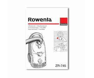 Rowenta 6x sacchi ORIGINALI aspirapolvere Dymbo RS005 RS020 RS040 RS070 RS075