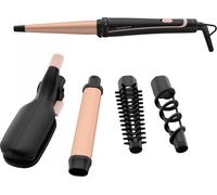 Rowenta Arricciacapelli Piastra per Capelli in Ceramica Funzione Ionica Temperatura 190°C colore Nero e Rosa - CF4230