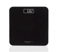 Rowenta Premiss 2.0, Bilancia da Bagno con Display LCD Facile da Leggere, Capacità 160Kg, Design Moderno e Funzioni Intelligenti, Auto Accensione e Spegnimento Automatico, Colore Nero, BS1800V0
