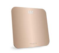 Rowenta Classic 2.0, Bilancia con Schermo Invisibile LED Facile da Leggere, Capacità 180kg, Design Moderno e Funzioni Intelligenti, AutoAccensione e Spegnimento Automatico, Colore Dune Metal, BS1900V0