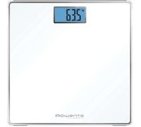 Rowenta Classic BS1501 , bilancia pesapersone elettronica, 31x31 cm, fino a 160 Kg con graduazione di precisione ogni 100g, spessore di 22 mm, batterie incluse, vetro temperato, bianco