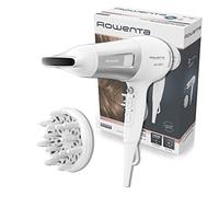 Rowenta CV5930 Powerline Asciugacapelli con Booster Ionico, Phon per Capelli 2100W, Tecnologia Effiwatts, Thermo Control, 1 Diffusore e 1 Concentratore, 6 Combinazioni di Velocità/Temperatura