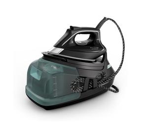 Rowenta Eco Steam Pro Ferro da Stiro a Vapore con Caldaia, Pressione Fino a 7.6 Bar, 2800W, 1.3 Litri, Colpo Vapore 460 g/min, Tecnologia Microsteam 400 HD Laser 3De, Sistema Anti-Calcare, DG9610