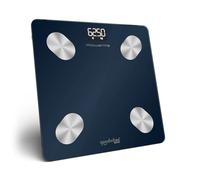 Rowenta Goodvibes Life+ 2.0, Bilancia con Schermo LED Facile da Leggere, Capacità 180 kg, Misura 15 Indicatori Corporei, Design Eleganti, Utenti Illimitati, Colore Wanted Blue, BR9720