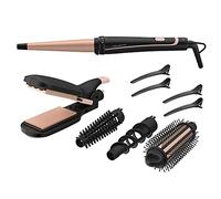 Infinite Looks CF4231F0 messa in piega Multistyler Caldo Nero, Bronzo 1,8 m Nero/apricot, Multistyler, Caldo, Barra di scorrimento, A forma di canna dritta, 190 °C, 60 s