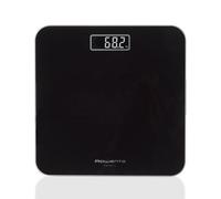 Rowenta Premiss 2.0, Bilancia da Bagno con Display LCD Facile da Leggere, Capacità 160Kg, Design Moderno e Funzioni Intelligenti, Auto Accensione e Spegnimento Automatico, Colore Nero, BS1800V0