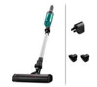 Rowenta RH1127 Aspirapolvere a batteria 2 in 1 senza sacco 0,4 L Blu, alluminio - Nouvo