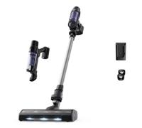 Rowenta RH6A21WO 2 in 1 Aspirapolvere verticale/scopa elettrica, a batteria, senza sacco, 140 W, acciaio inossidabile/viola