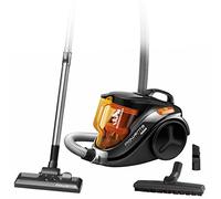 Rowenta RO3753EA Compact Power Cyclonic Aspirapolvere a Traino senza Sacco, Tecnologia Ciclonica, Capacità 1.5 l, Arancione/Nero, 79 dB, 750W