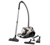 Rowenta RO3786EA Compact Power Cyclonic Aspirapolvere a Traino senza Sacco, Tecnologia Ciclonica, con Kit Animal Care, Capacità 1.5 l, Grigio