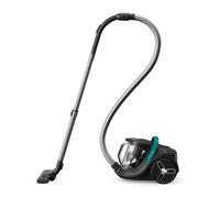Rowenta Green Force Cyclonic Max RO7B12 - Aspirapolvere senza sacchetto, 900 W, motore da 73 decibel, 2,5 litri, portata di pulizia 9 m, design ecologico, nero-verde