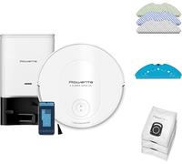 Rowenta Robot Aspirapolvere senza Sacco Lava e Aspira Autonomia 120 min Contenitore 0.35 Litri colore Bianco X-Plorer - RR8497