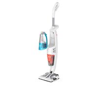 Rowenta RY8534WH Clean & Steam Multi Scopa a Vapore Lavapavimenti Multisuperficie con Accessori, Aspira, Lava e Igienizza Insieme, Elimina Germi e Batteri, Serbatoio Portatile Amovibile, Senza Sacco