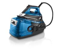 Rowenta Silence Steam Pro DG9222, Ferro da Stiro con Caldaia Silenziosa, 2800W, 1.3 L, Ferro da Stiro a Vapore 7.5 bar, 480 g/min, Colore Nero/Blu