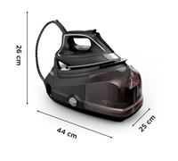 Rowenta Eco Steam Pro 2800 W 1,3 L Piastra Microsteam 400 HD 3De Laser Beige, Nero