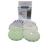 Rowenta Tefal 6x panni dischi scopa lavapavimenti X-Combo GZ3038 GZ3039 GF3039
