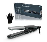 Rowenta Thermostyle 2-in-1, Piastra per Capelli in Titanio con Design Ergonomico Arrotondato, Tecnologia Ionica e Rivestimento in Ceramica per Stryling Lisci, Ricci e Mossi, SF7120C0