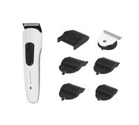 Rowenta TN8931 Multistyle 7 in 1, regolabarba e tagliacapelli, lame in 100% acciaio inox autoaffilanti, Lame progettate per durare 15 anni, autonomia di 60 minuti, Bianco/Nero