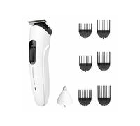 Rowenta Trim & Style 8 in 1, Regolabarba Multifunzione da Uomo, Lame Autoaffilanti in Acciaio Inox, 6 Pettini Fissi, Accessorio Naso e Orecchie, TN8934E0