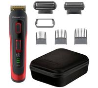 Rowenta TN9400F4 Regolabarba, Rasoio, Rifinitore per peli del corpo, Tagliacapelli lavabile Grigio, Arancione