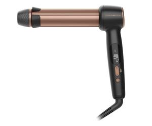 Rowenta Twist Curl CF4620 - Ferro arricciacapelli | Piastra arricciacapelli a L, cilindro regolabile, 3 misure di ricci, ricci che durano fino a 48 ore, colore: nero/oro rosa