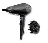 Rowenta Ultra Silence, Asciugacapelli Ultra Silenzioso con Design Leggero e Compatto, Phon Professionale con Diffusore per Ricci e Beccuccio Concentratore 8mm, Tecnologia Ionica, CV6430F0