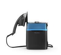 Rowenta UR1910 CUBE, Ferro da Stiro con Caldaia ad Alta Pressione, Sanifica e Uccide Virus e Batteri, Formato Pratico e Portatile, Blu e Nero