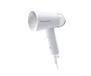 Rowenta, vaporizzatore per vestiti, vaporizzatore a mano da viaggio, capacità serbatoio 2,2 once, pieghevole, facile da vapore, 1100 watt, stiratura, vaporizzatore per vestiti grigi, essenziali per le