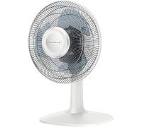 Rowenta VU2310 Essential +, Ventilatore da Tavolo, Silenzioso 46 dBA, 2 velocità Regolabili, Design Compatto, Bianco, 295x305x455 mm