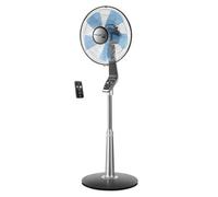 Rowenta VU5670 Turbo Silence Extreme Piantana Elettronica, Telecomando, 40 cm, Nero/Grigio