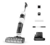 Rowenta X-Clean 5, Lavapavimenti Senza Fili, Aspira e Lava fino a 50 Minuti, Tecnologia Smart, Autopulizia e Asciugatura a 60°, con Assistente Vocale e Accessori Inclusi, Colore Bianco Neve, GZ5557