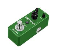 Rowin LEF-327 - Pedale tremolo ottico compatto per chitarra, classico con controllo del colore sbieco, True Bypass, guscio in metallo, per principianti, ampia gamma di velocità e profondità