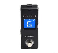 Rowin True Bypass Chromatic Tuner Pedale per musicisti con LCD trasparente e design per performance dal vivo