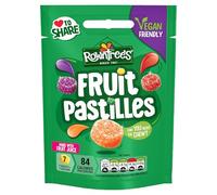 Rowntree's Fruit Pastilles Vegan Friendly Sweets Sharing Bag 143g (confezione da 10)