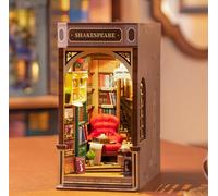 ROWOOD Book Nook Libreria - Booknook Modellismo Da Costruire Adulti, Miniature DIY Casa Delle Bambole, Regalo di Natale Libreria Decorazione Diorama Kit
